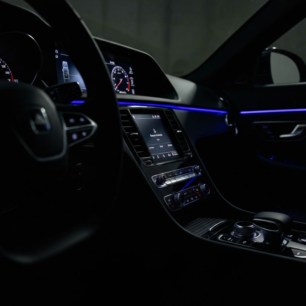 Luxury car interior